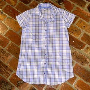 Muk Luks Plaid sleep dress szL